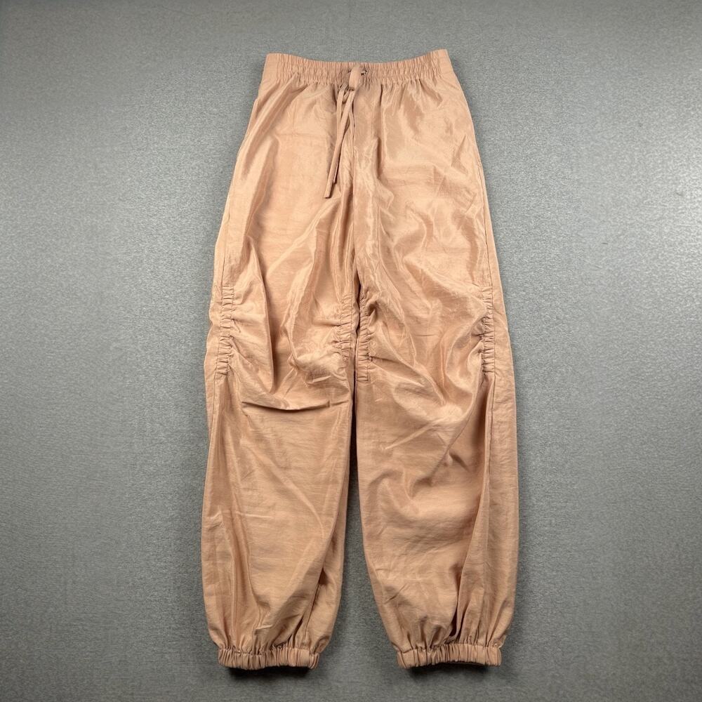 A.L.C. Keegan Nylon Pants Womens 4 Pink Tawny Joggers Elastic Drawstring Tapered